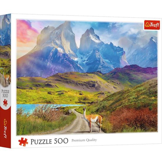 Puzzle Trefl Lhama Na Patagônia de 500 Peças