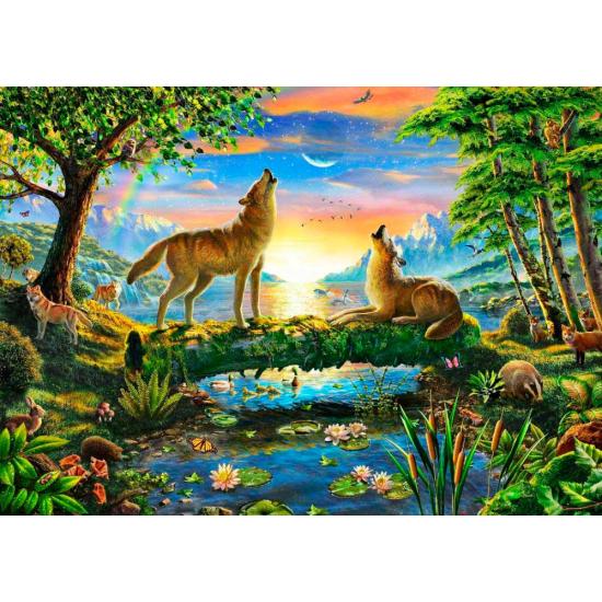 Puzzle Trefl Lobos na Natureza 500 Peças