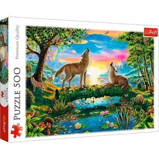 Puzzle Trefl Lobos na Natureza 500 Peças