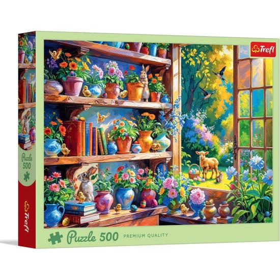 Puzzle Trefl Manhã de Primavera no Jardim de Inverno de 500 Peça