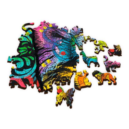 Puzzle Trefl Madeira Cachorrinho Colorido 500 peças