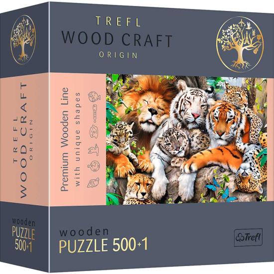 Puzzle Trefl Madeira Gatos Selvagens na Selva de 500 p