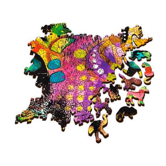 Puzzle Trefl Madeira Gato Colorido de1000 peças