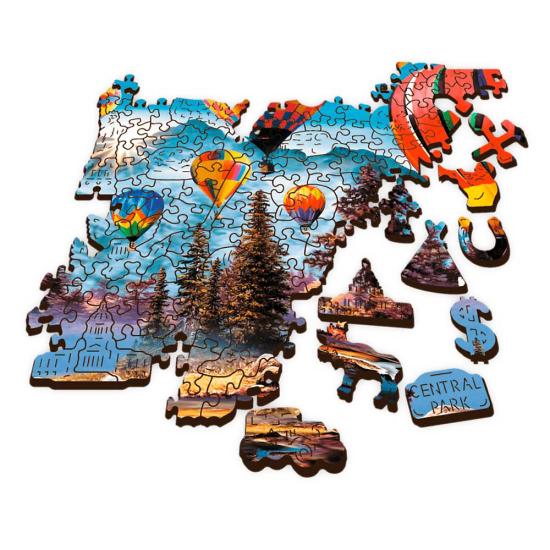 Puzzle Trefl Madeira Balões Coloridos 1000 peças