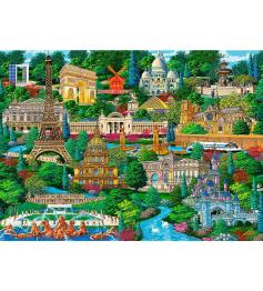 Puzzle Trefl Madeira Lugares Famosos da França de 1000 pe