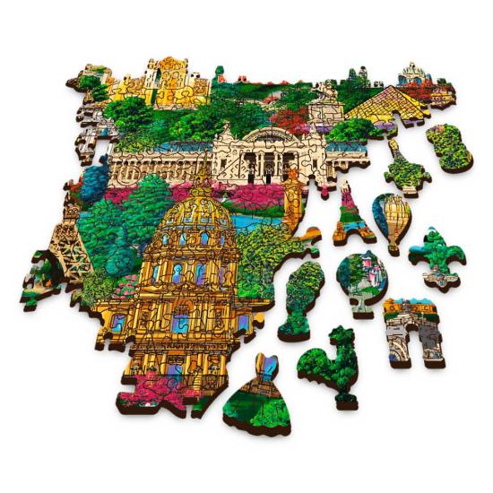 Puzzle Trefl Madeira Lugares Famosos da França de 1000 pe