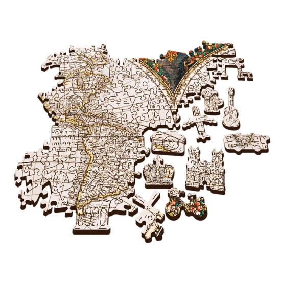 Comprar Puzzle Trefl Madeira Mapa do Mundo Antigo de 1.000 P