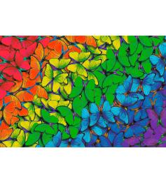 Puzzle de madeira Trefl borboletas arco-íris 500 peças
