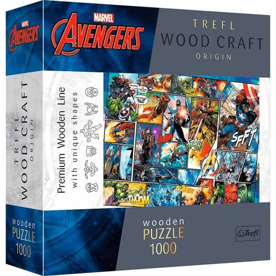 Puzzle Trefl Madeira Universo Marvel de 1000 peças