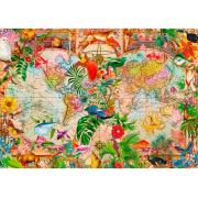 Puzzle Trefl Mapa do mundo antigo 1000 Peças