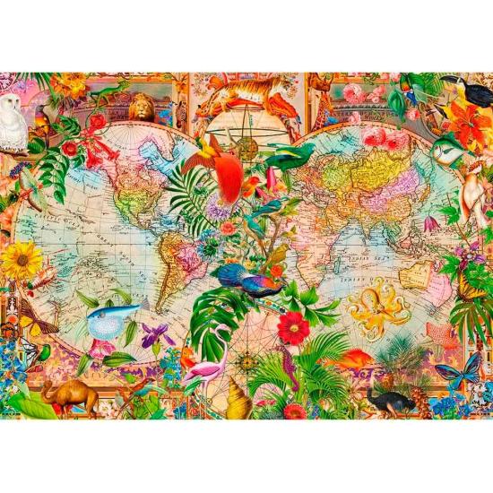 Puzzle Trefl Mapa do mundo antigo 1000 Peças