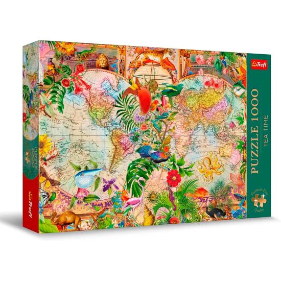 Puzzle Trefl Mapa do mundo antigo 1000 Peças