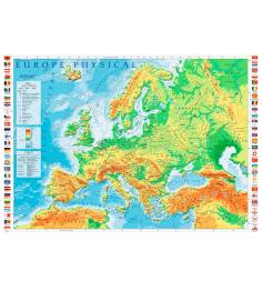 Puzzle Trefl  Mapa Físico da Europa de 1000 Peças