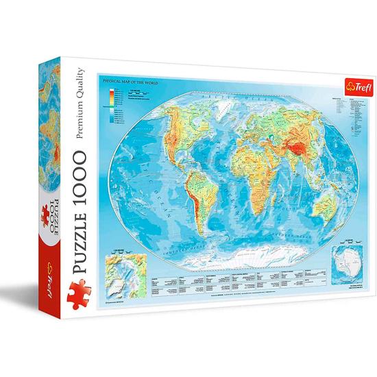 Puzzle Trefl  Mapa do Mundo Físico de 1000 peças