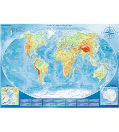 Puzzle  Trefl Mapa do Mundo Físico Gigante de 4000 peças