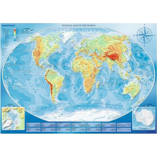 Puzzle  Trefl Mapa do Mundo Físico Gigante de 4000 peças Puzzle  Trefl Mapa do Mundo Físico Gigante de 4000 peças