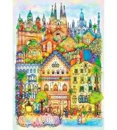 Puzzle Trefl Meia-Noite Em Barcelona 1000 Peças