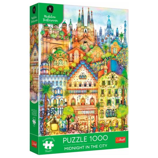 Puzzle Trefl Meia-Noite Em Barcelona 1000 Peças