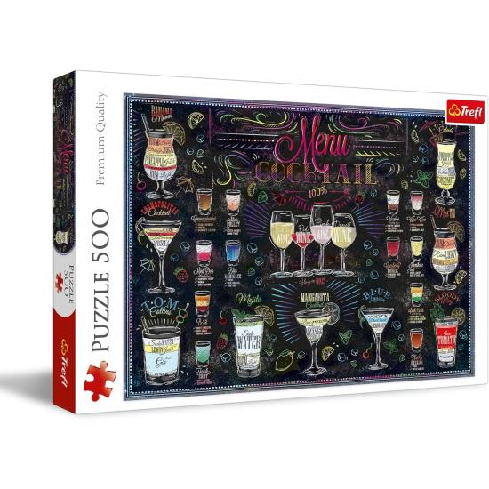 Puzzle Trefl Menu de Coquetéis de 500 Peças