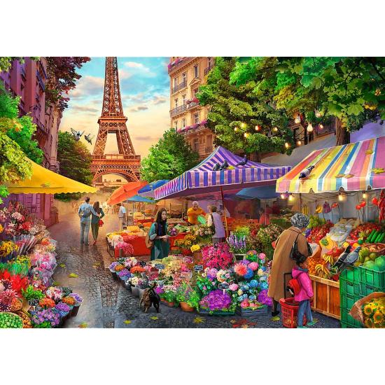 Puzzle Trefl Mercado Das Flores, Paris de 1000 Peças