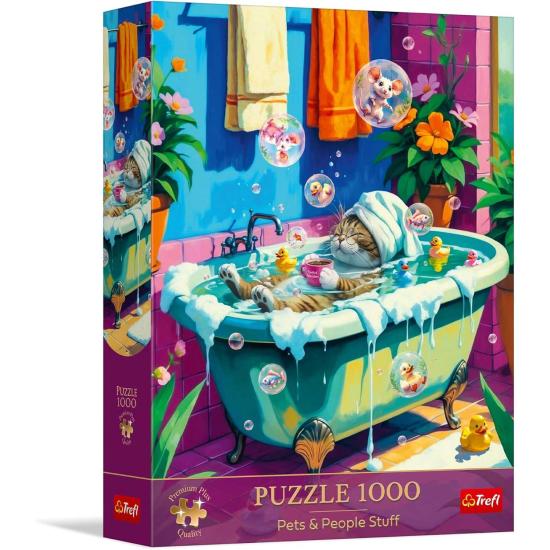 Puzzle Trefl Miau, Relaxar, Repetir 1000 Peças
