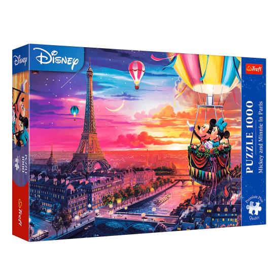 Puzzle Trefl Mickey e Minnie em Paris 1000 Peças