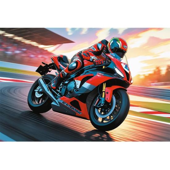 Puzzle Trefl Motocicleta Rápida XXL de 100 Peças