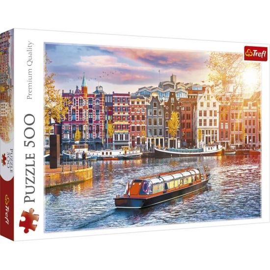 Puzzle Trefl  Amsterdão, Países Baixos de 500 Peças Puzzle Trefl  Amsterdão, Países Baixos de 500 Peças