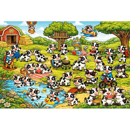 Puzzle Trefl Mundo Das Vacas XXL de 100 Peças