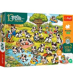 Puzzle Trefl Mundo Das Vacas XXL de 100 Peças