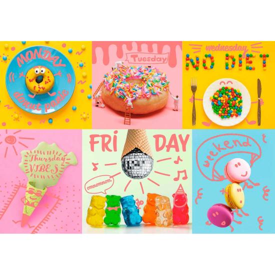 Puzzle Trefl Neon Doce Semana de 1000 peças