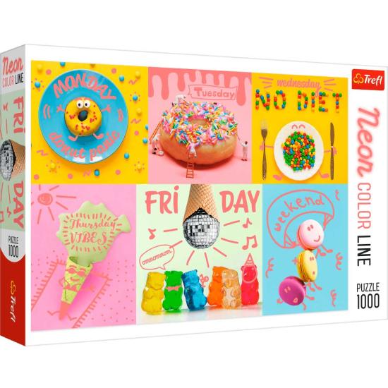 Puzzle Trefl Neon Doce Semana de 1000 peças