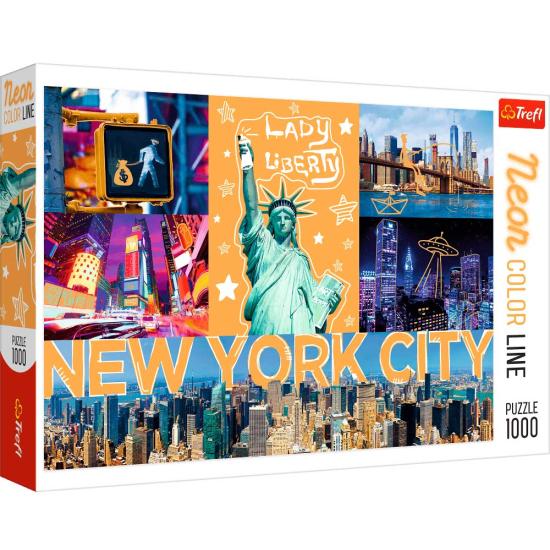 Puzzle Trefl Neon New York City 1000 peças