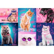 Puzzle Trefl Neon Super Cats 1000 Peças