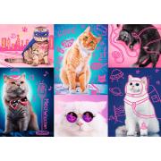 Puzzle Trefl Neon Super Cats 1000 Peças