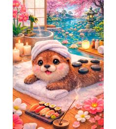 Puzzle Trefl Lontra Adorável de 500 Peças