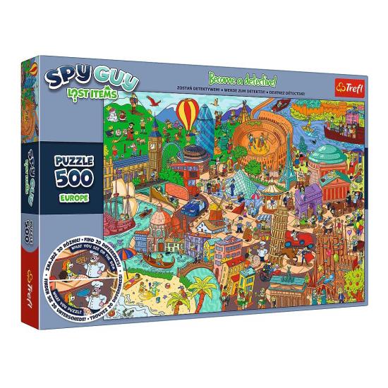 Puzzle Trefl Itens Perdidos: Europa de 500 Peças Puzzle Trefl Itens Perdidos: Europa de 500 Peças