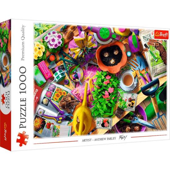 Puzzle Trefl Arrumando o Jardim 1000 Peças