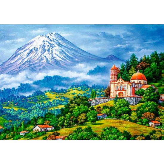 Puzzle Trefl Paisagem com Vulcão 1000 Peças