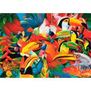 Puzzle Trefl Pássaros Coloridos de 500 peças