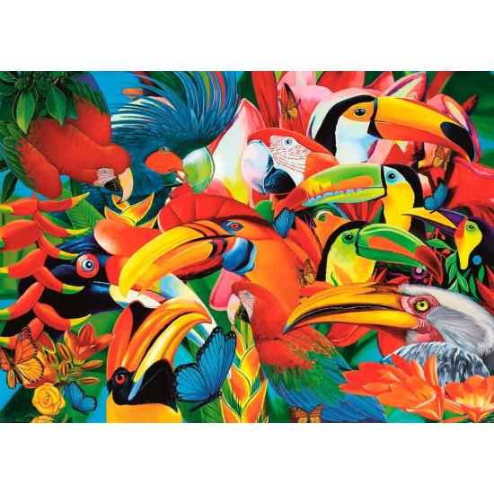 Puzzle Trefl Pássaros Coloridos de 500 peças