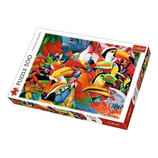 Puzzle Trefl Pássaros Coloridos de 500 peças