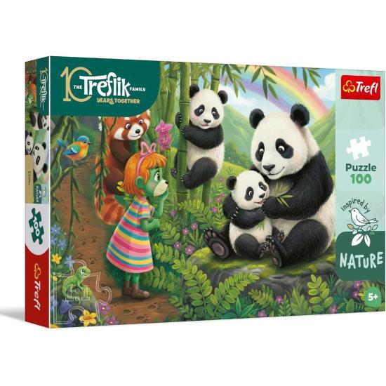 Puzzle Trefl Pandas XXL de 100 Peças