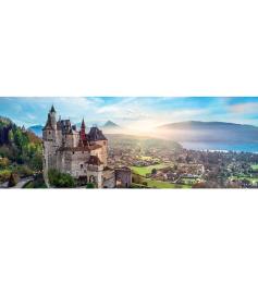 Puzzle Trefl Panorama Castelo de Menthon, França de 1000 Pçs