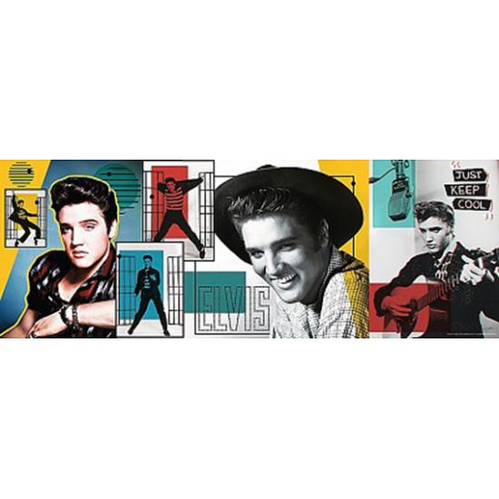Puzzle Trefl Panorama Colagem Elvis Presley 500 peças