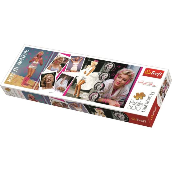 Puzzle Trefl Panorama Colagem Marilyn Monroe 500 Pzs