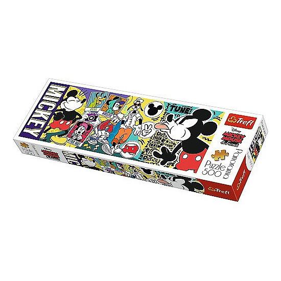 Puzzle Trefl Panorama Mickey Mouse, A Lenda de 500 Pzs