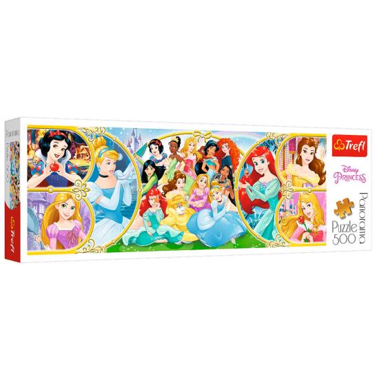 Puzzle Trefl Panorama World of Disney Princesas de 500 Pzs