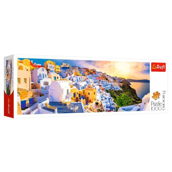 Puzzle Trefl Panorama Santorini de 1000 Peças