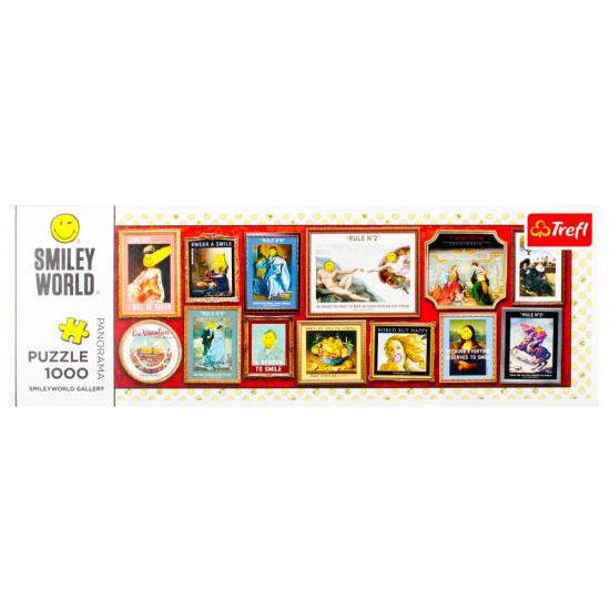 Puzzle Trefl Panorama SmileyWorld Galería de 1000 P